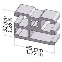 Ideal for machine and barrier guards that use square mesh