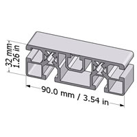 Structural Aluminum Profile 90x32