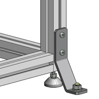 Right Angle T-slotted Fastener