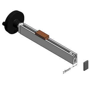 Linear Positioner Made From 19x32 Profile