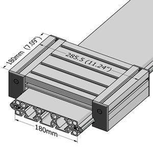 For 90x180 Aluminum Extrusion